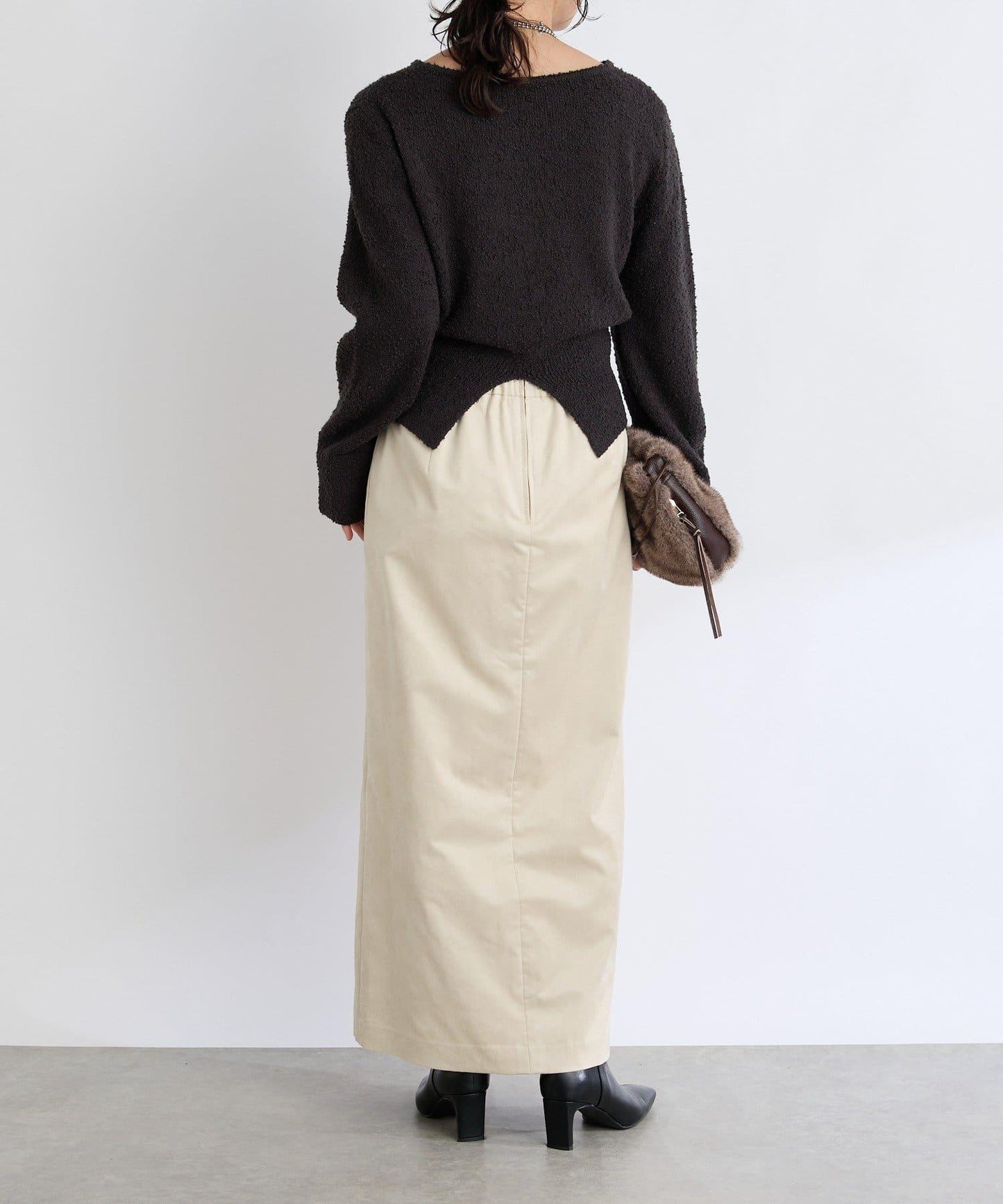 【RIVE DROITE】棉質彩點紗線針織衫