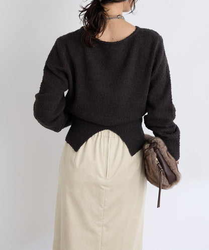 【RIVE DROITE】棉質彩點紗線針織衫