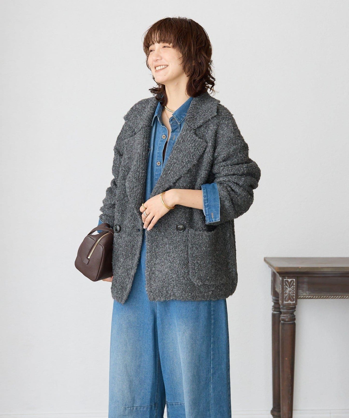 仿羊羔絨開衫/預計10月下旬發貨