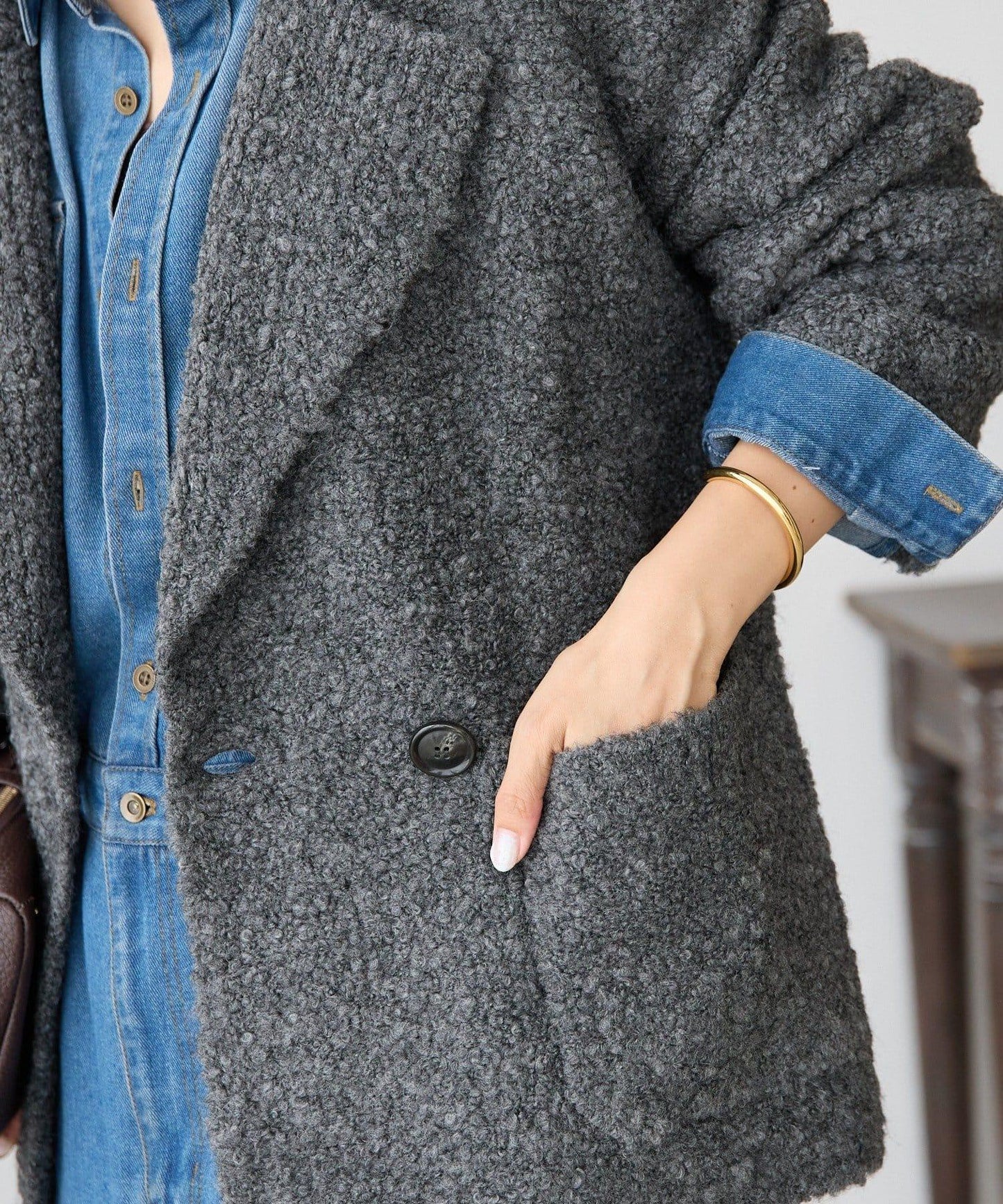 仿羊羔絨開衫/預計10月下旬發貨