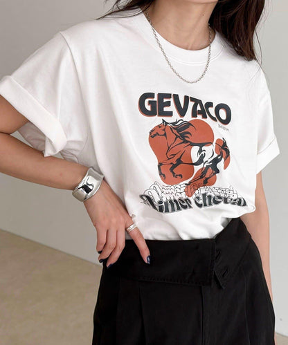 【GEVACO】前印花T恤