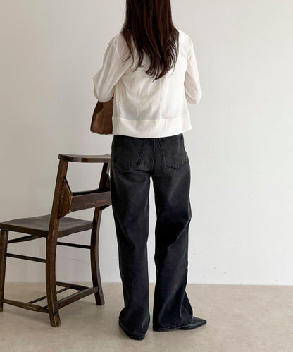 透視植絨短款開衫