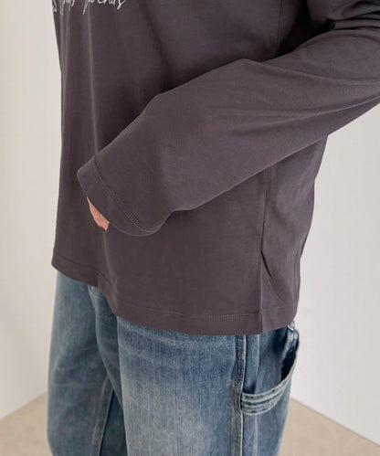 豹紋印花長袖T恤