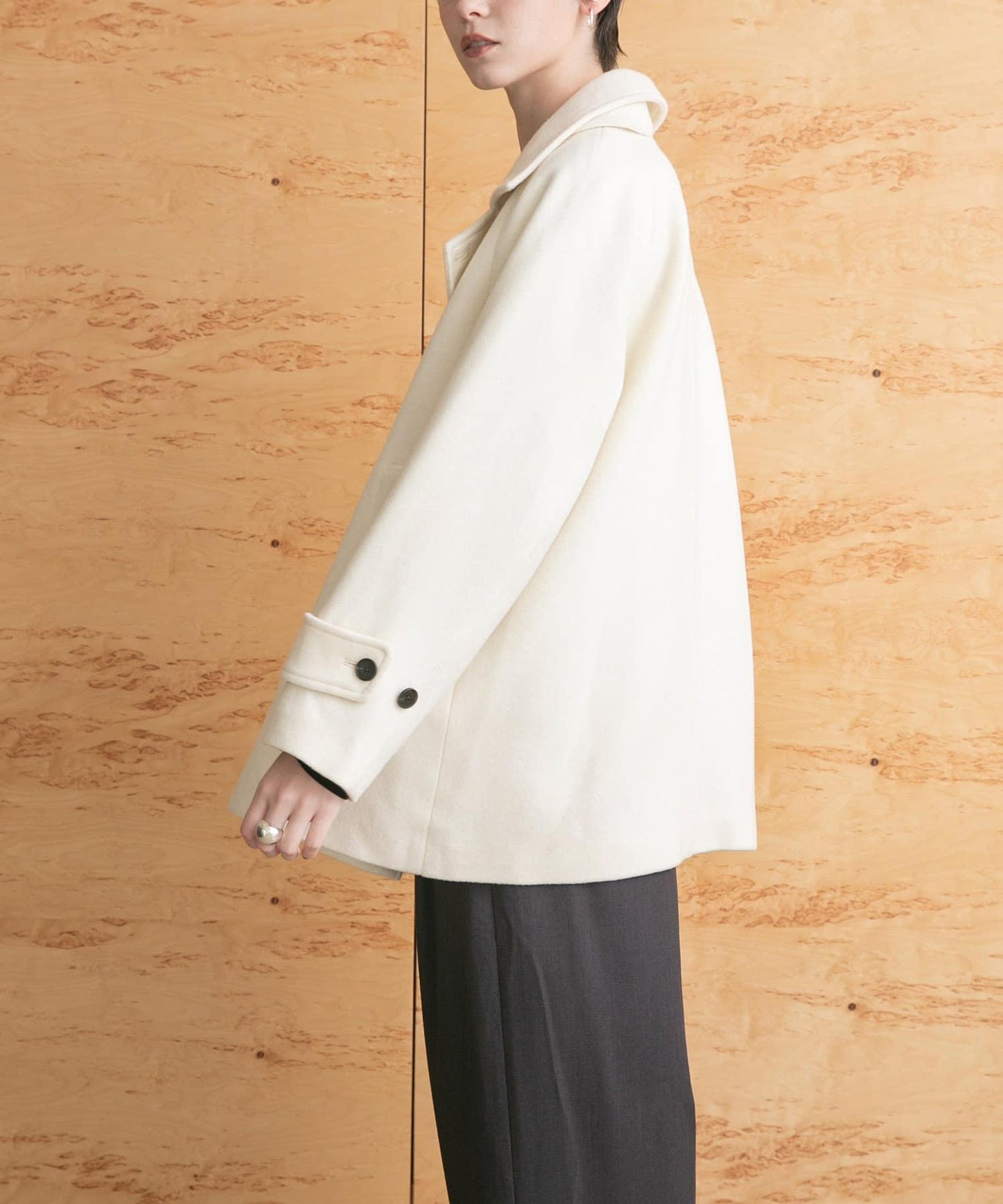 超級100羊毛混紡P大衣