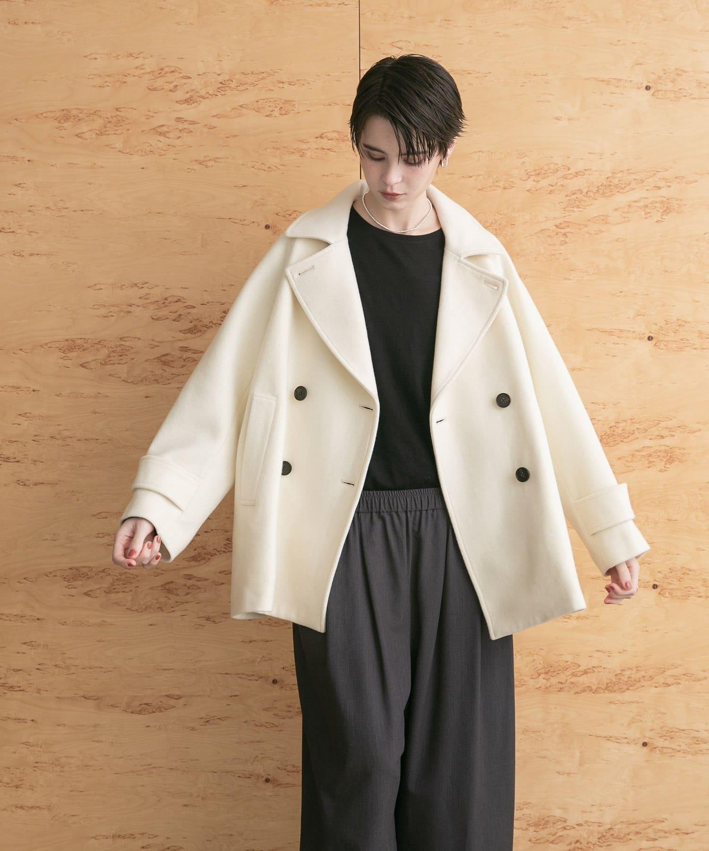 超級100羊毛混紡P大衣