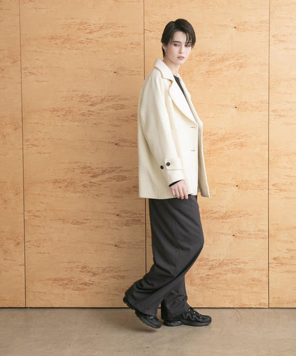 超級100羊毛混紡P大衣