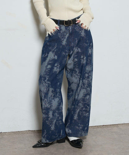 【AW】多款圖案低腰牛仔褲