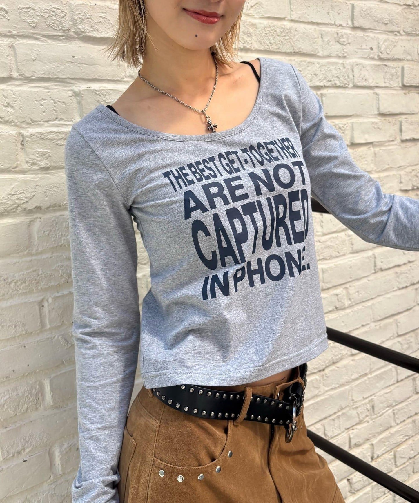 【AW】印花字母上衣