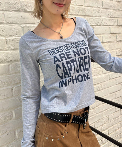 【AW】印花字母上衣