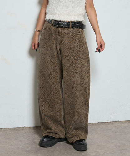 【AW】多款圖案低腰牛仔褲