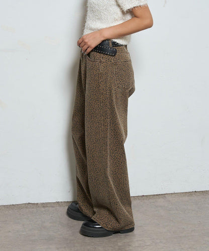 【AW】多款圖案低腰牛仔褲