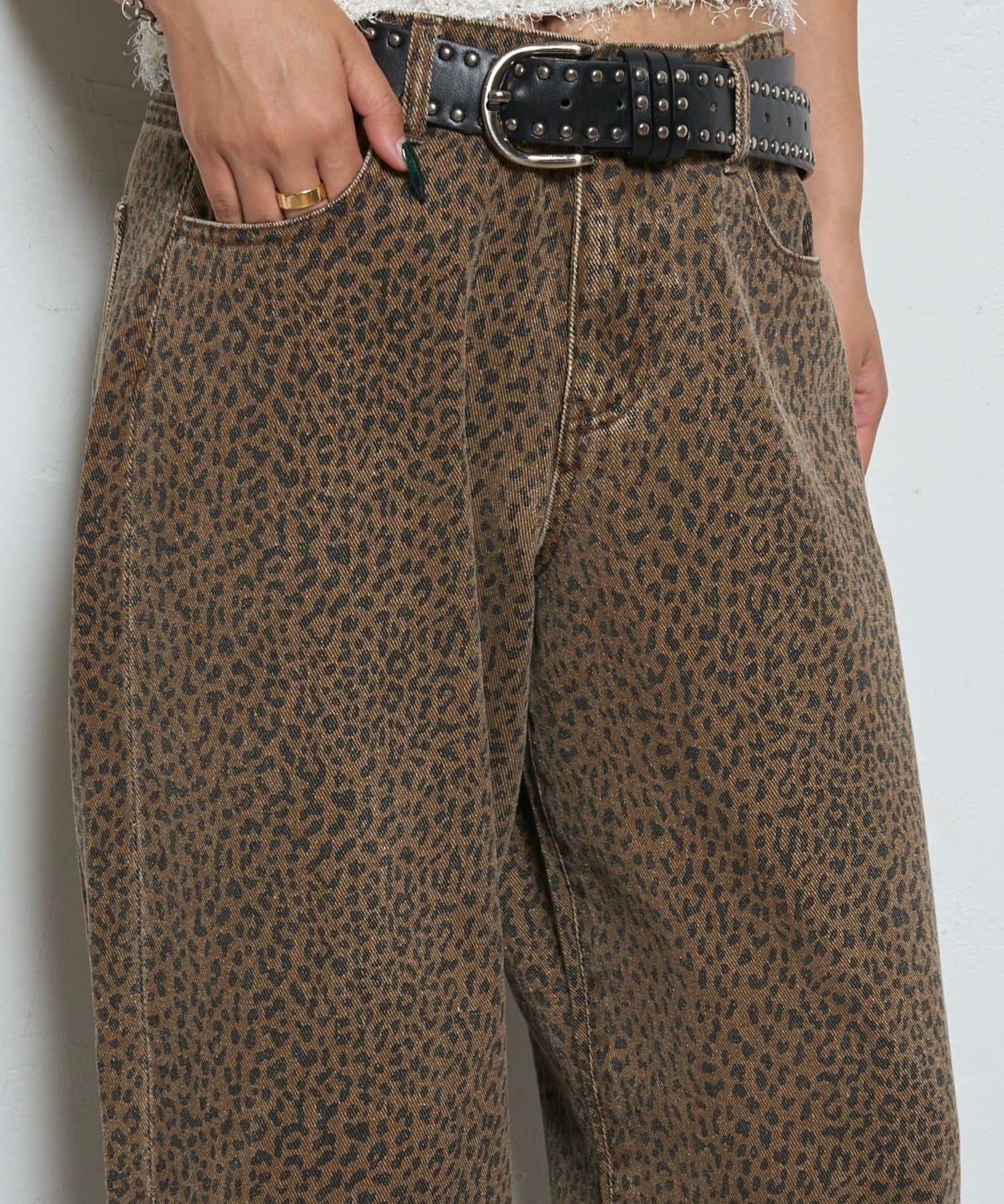 【AW】多款圖案低腰牛仔褲