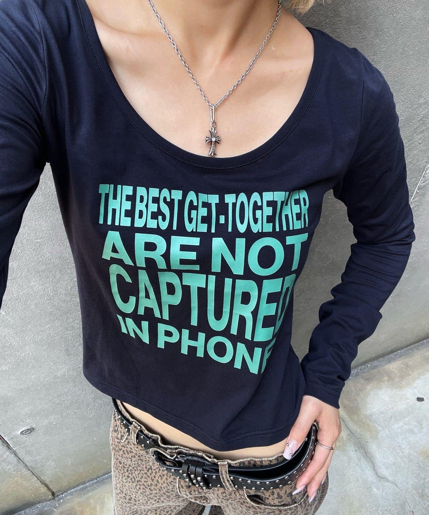 【AW】印花字母上衣