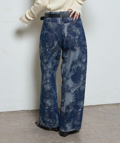 【AW】多款圖案低腰牛仔褲