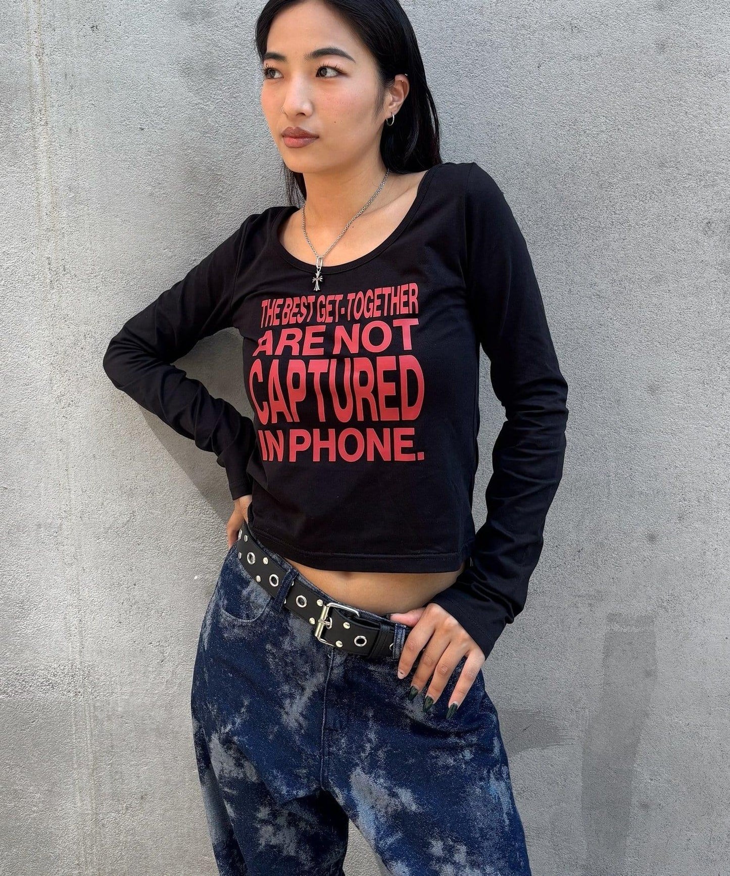 【AW】印花字母上衣