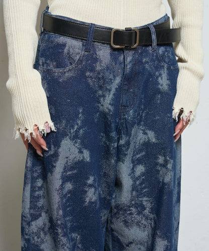 【AW】多款圖案低腰牛仔褲