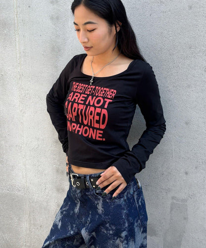 【AW】印花字母上衣