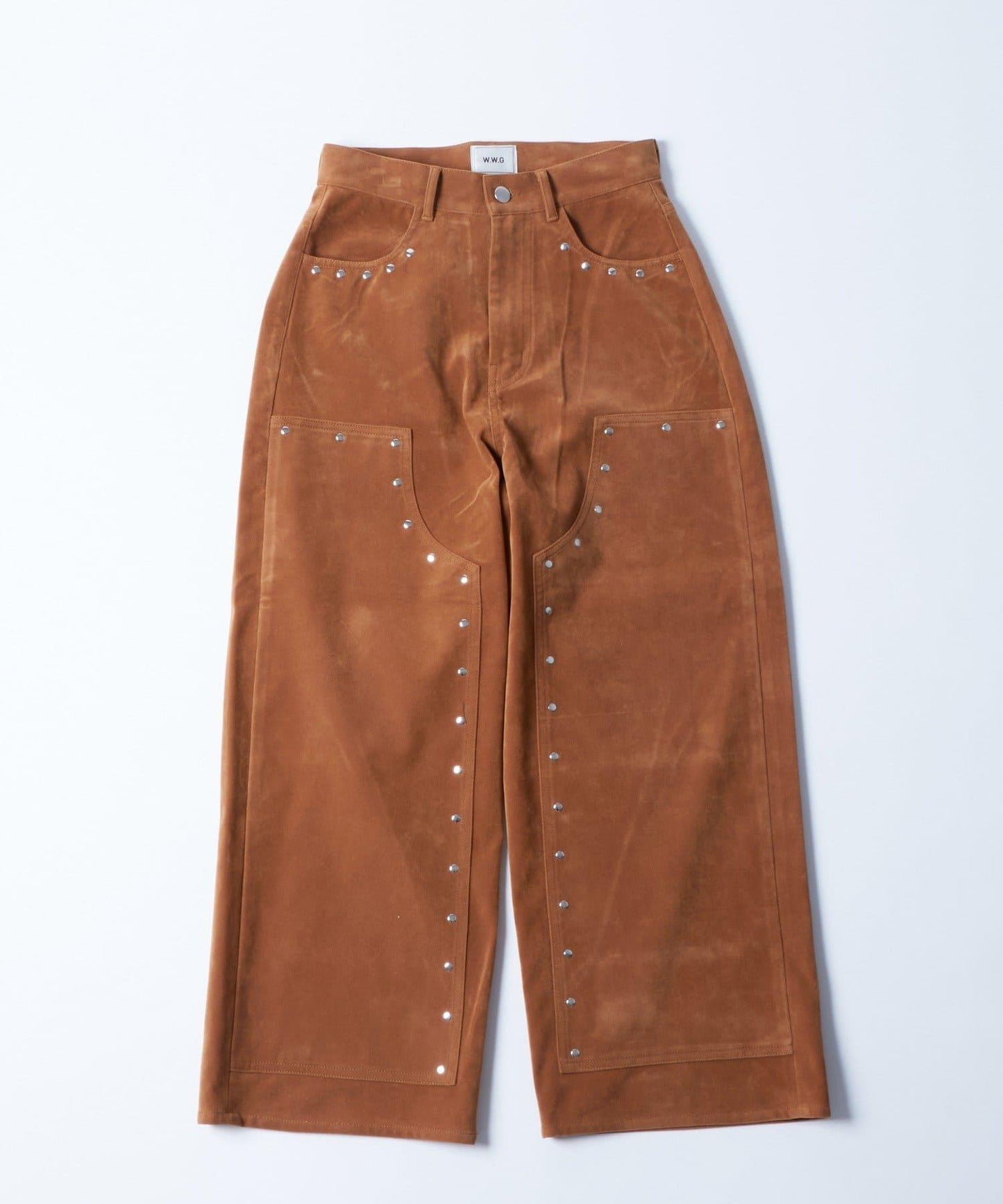 【AW】麂皮雙層膝蓋長褲