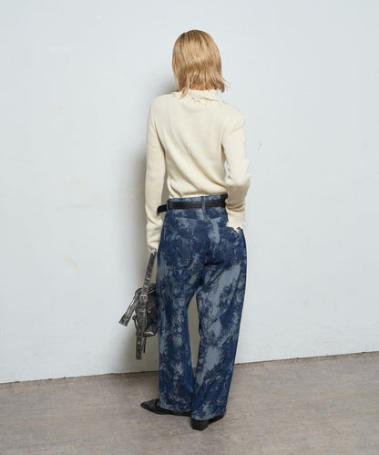 【AW】多款圖案低腰牛仔褲