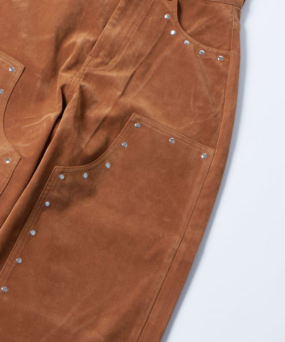 【AW】麂皮雙層膝蓋長褲