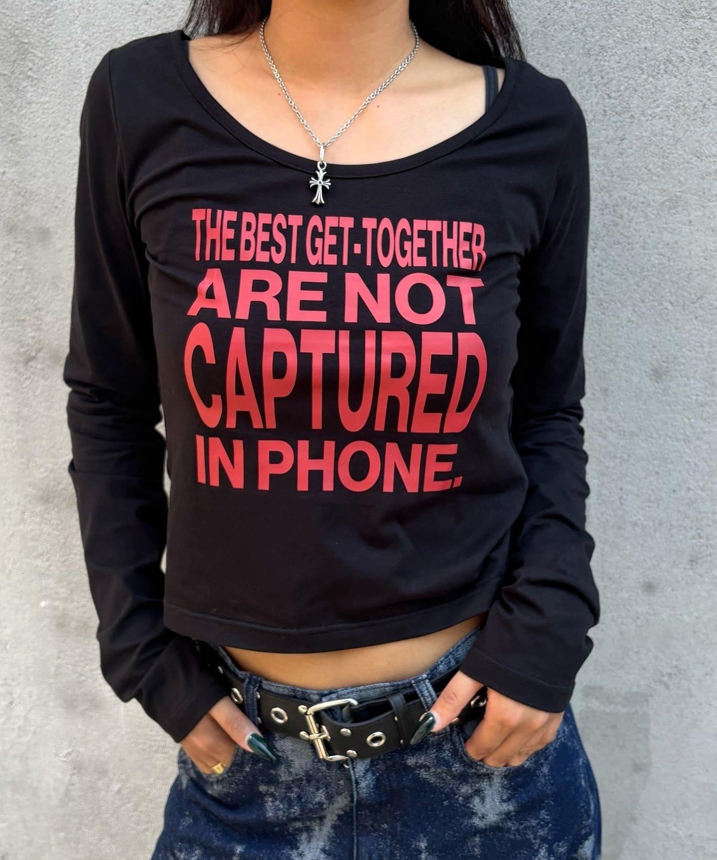 【AW】印花字母上衣