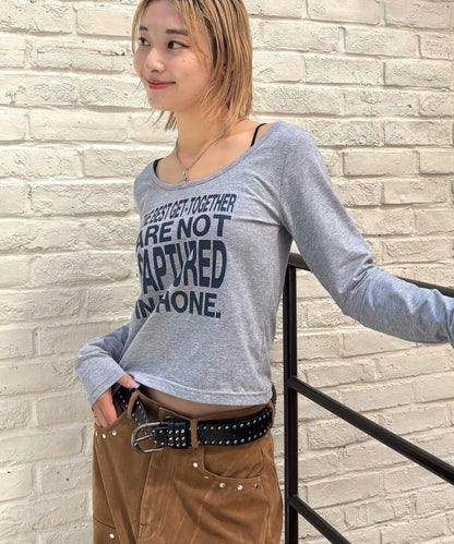 【AW】印花字母上衣