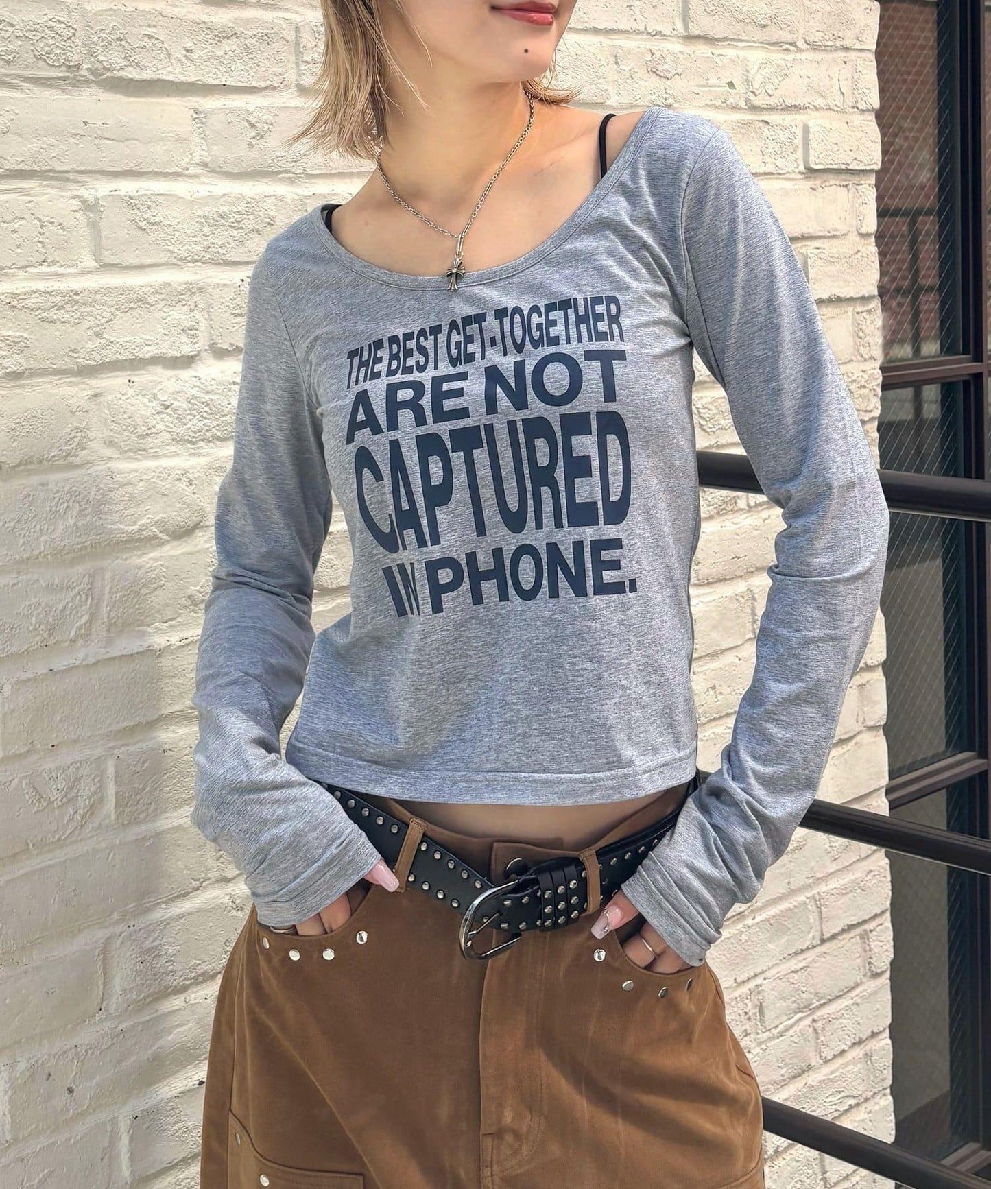 【AW】印花字母上衣