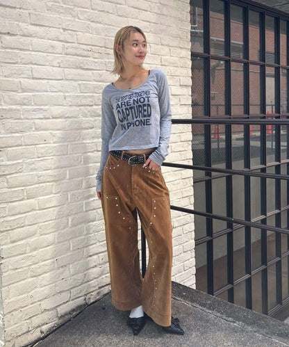 【AW】印花字母上衣