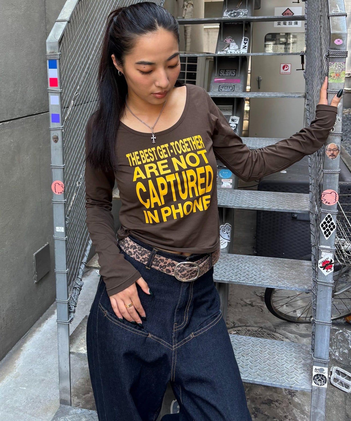 【AW】印花字母上衣