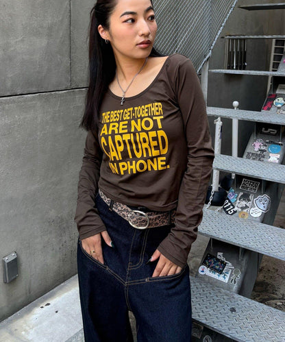 【AW】印花字母上衣