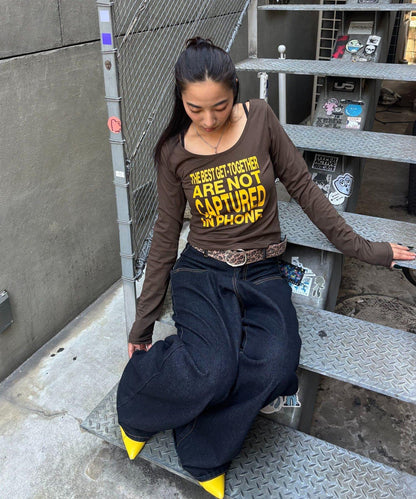 【AW】印花字母上衣