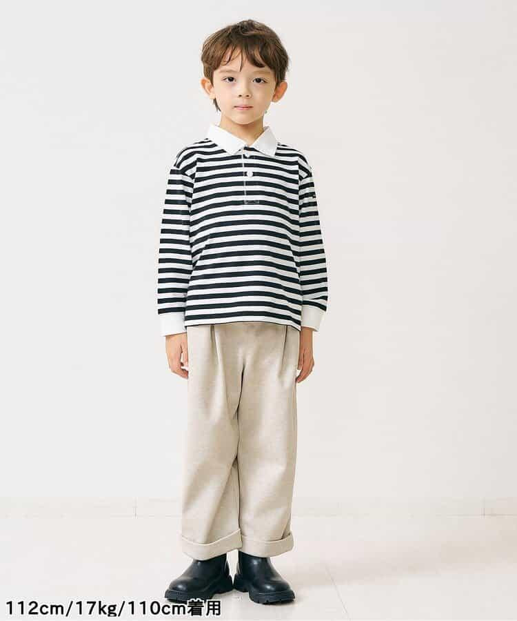 針織背心&條紋領T恤套裝_可機洗