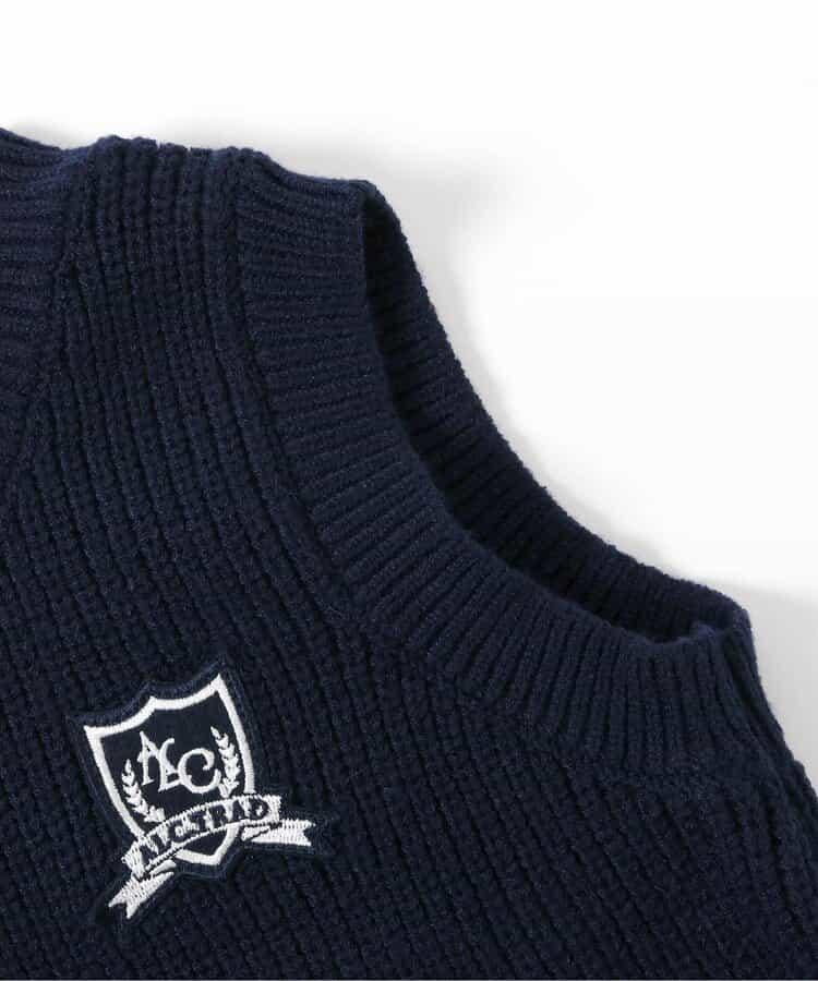 針織背心&條紋領T恤套裝_可機洗