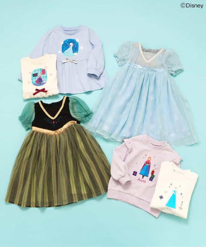 【迪士尼角色/冰雪奇緣】荷葉邊T恤