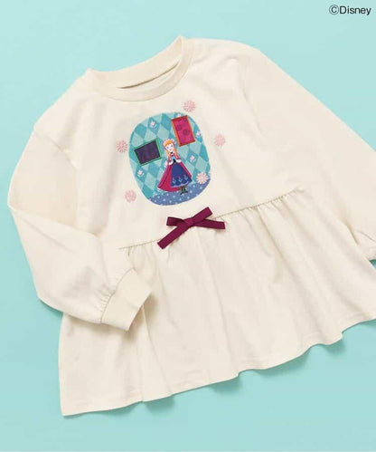 【迪士尼角色/冰雪奇緣】荷葉邊T恤