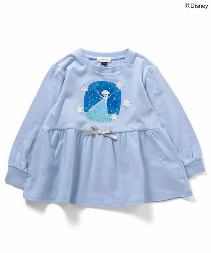 【迪士尼角色/冰雪奇緣】荷葉邊T恤