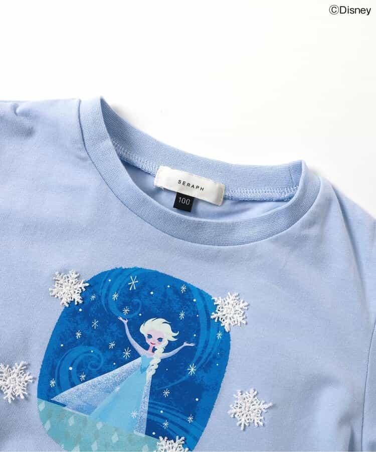【迪士尼角色/冰雪奇緣】荷葉邊T恤