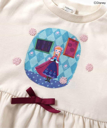【迪士尼角色/冰雪奇緣】荷葉邊T恤