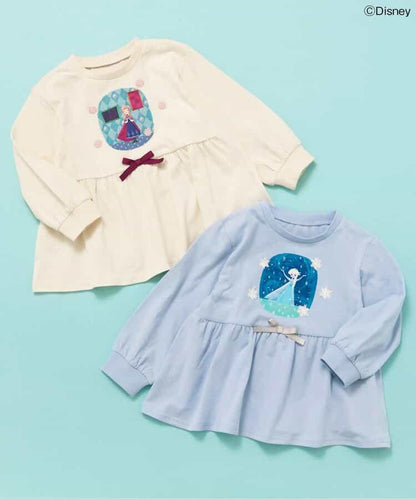 【迪士尼角色/冰雪奇緣】荷葉邊T恤