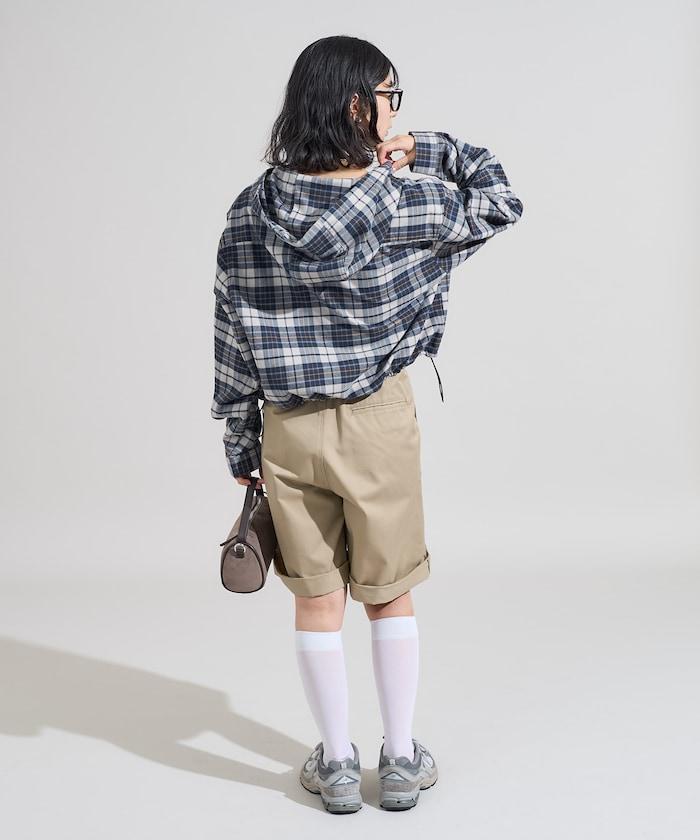 連帽 法蘭絨襯衫