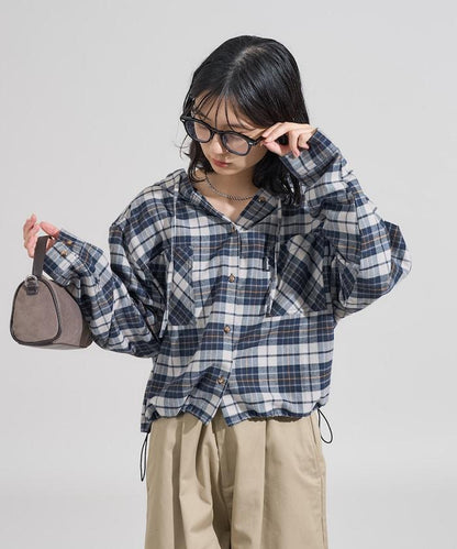 連帽 法蘭絨襯衫