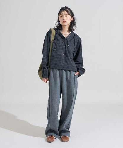 連帽 法蘭絨襯衫