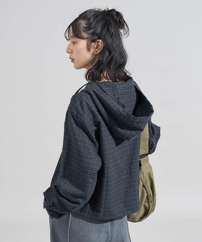 連帽 法蘭絨襯衫