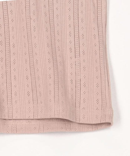 針織羅紋亨利領長袖T恤