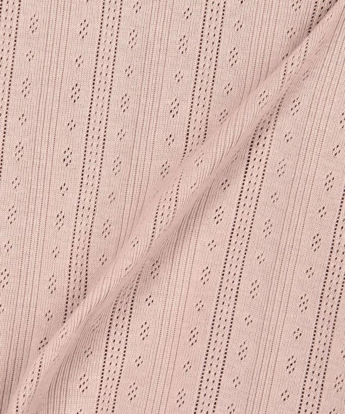 針織羅紋亨利領長袖T恤