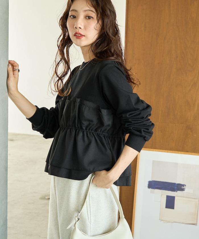 背心疊穿內襯毛圈衛衣套頭衫