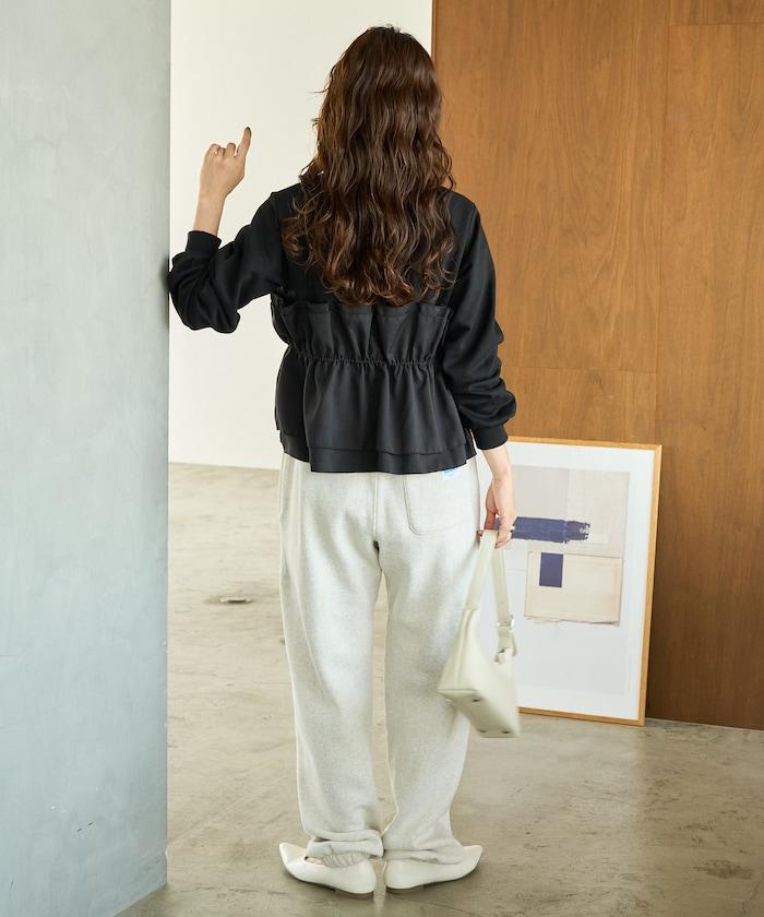 背心疊穿內襯毛圈衛衣套頭衫