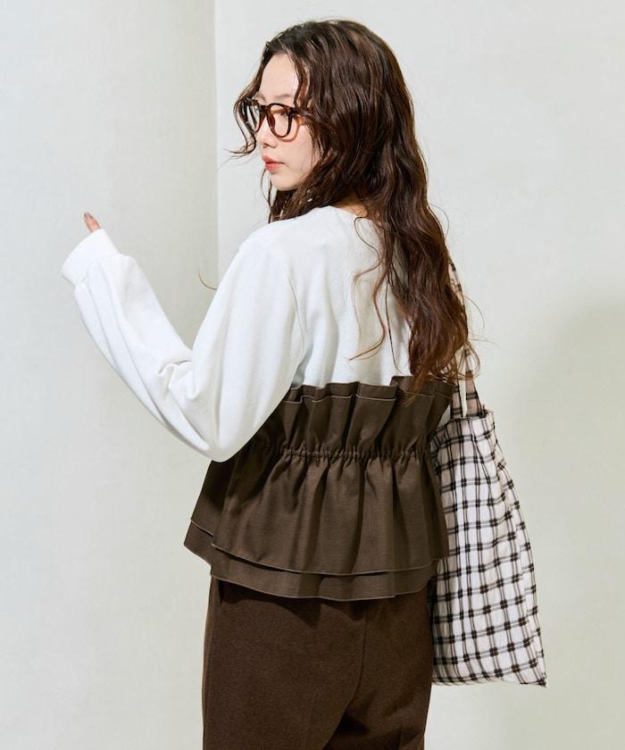 背心疊穿內襯毛圈衛衣套頭衫