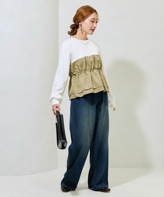 背心疊穿內襯毛圈衛衣套頭衫