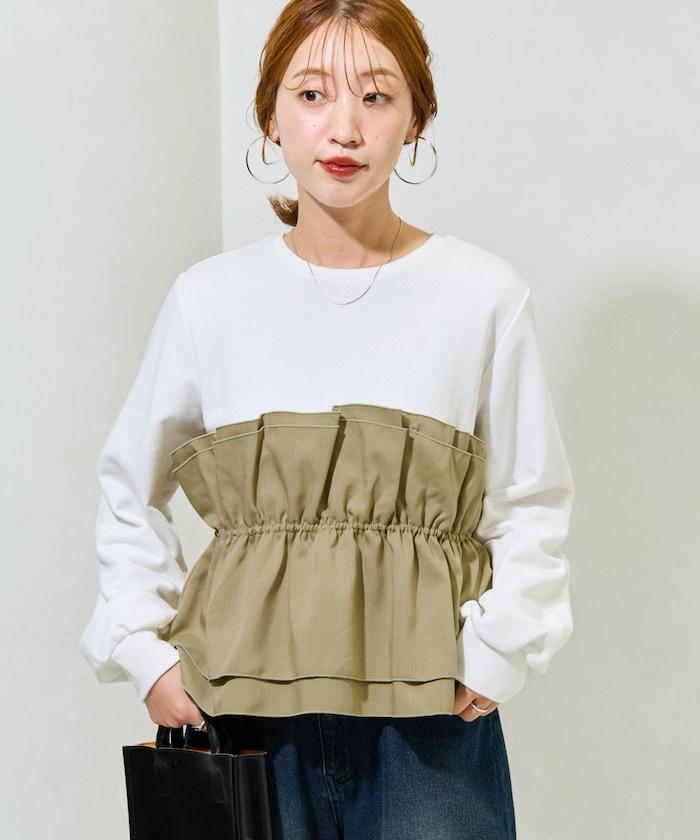 背心疊穿內襯毛圈衛衣套頭衫